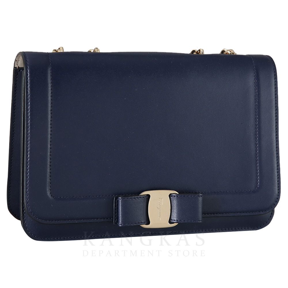 FERRAGAMO(USED)페레가모 바라리본 플랩 체인백